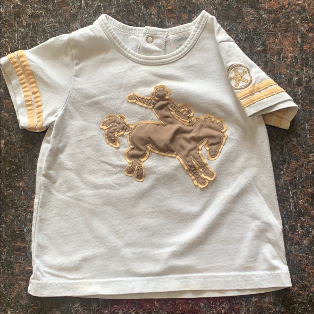 5 for $25 bundle option! 
Bucking bronco horse cowboy t-shirt